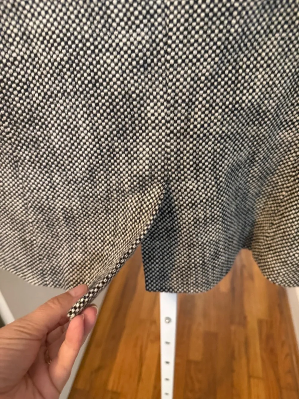 Ann Taylor Black and White Tweed Blazer